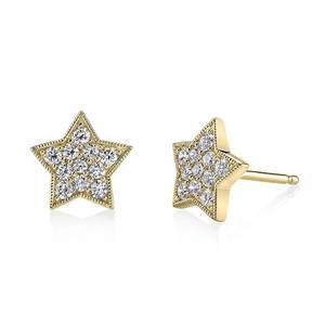 Pendientes de estrella de cinco puntas para mujer, diseño minimalista, accesorios para las orejas de uso diario - Product Image 1