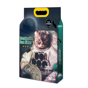 China grote OEM milieuvriendelijke duurzame stofvrije snelklonterende bentoniet kattenbakvulling fabriek rechtstreeks verkocht voor de Maleisische markt - Product Image 1