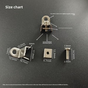 Clip de Verrouillage pour Rail de <span class=keywords><strong>Rideau</strong></span> Électrique en Acier Inoxydable Modèle S-1020 – Verrou de Positionnement au Design Moderne - Product Image 2