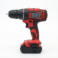 Perceuse électrique professionnelle industrielle 21V avec moteur sans balais, batterie au lithium, kit de perceuse avec boîte à outils pour le bricolage à domicile