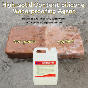 Yüksek Katı Nano Silikon Ajanlı Su Geçirmez Kaplama Penetrantı, Beton ve Duvar Yüzeyleri için Renksiz UV Dayanımlı Film Oluşturur - Product Image 3