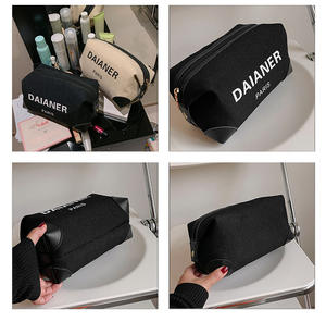 Fashion Hand Cosmetic <b>Bag</b> Large Capacity Cosmetic Storage Handbag Convenient <b>Wash</b> <b>Bag</b> Letters Ladies Cosmetic <b>Bag</b> for <b>Women</b> - Product Image 4