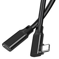 Kunden spezifisches 90-Winkel-Verlängerungskabel für USB-C rechts TPE Typ C-Übertragungs kabel 2 M3M Verlängerung styp-c Verlängerung kabel von Stecker zu Buchse