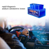 V2.1 Lecteur d'ordinateur de voiture bleu OBD Scanner OBD2 Scanner de diagnostic ELM327 OBD 2 adaptateur Bluetooth voiture OBDii ELM 327 V2.1