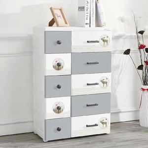 Commode à tiroirs en plastique à 5 niveaux avec serrures, <span class=keywords><strong>armoire</strong></span> moderne pour vêtements de bébé, grande capacité, meubles de <span class=keywords><strong>chambre</strong></span> à coucher, rangement à domicile - Product Image 4