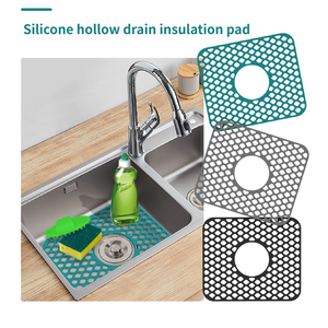 Sink Protectors for <b>Kitchen</b> Sink Sink <b>Mat</b> Grid Silicone <b>Kitchen</b> Sink <b>Mat</b> for Bottom of Stainless Steel Sink Heat Resistant <b>Mat</b> - Product Image 1