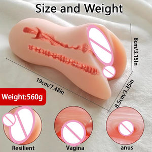 Grosir Pabrik Masturbator Pria Murah 3D Silikon Lembut Boneka Vagina Buatan Mainan Seks untuk Produk Pria Dewasa - Product Image 6
