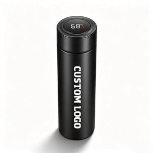 Bouteille d'eau intelligente en acier inoxydable de 500 ml pour l'extérieur, avec rappel de température et écran LED, idéale pour les voyages et comme tasse. - Product Image 1