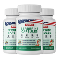 Capsules de berbérine personnalisées en marque blanche avec contenu réel testé, formule à absorption élevée, favorise la maintenance quotidienne de la santé