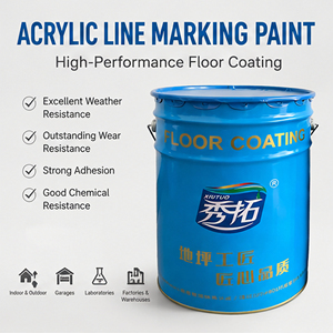 Résine époxy acrylique monocomposant Xiutuo XT-502 pour revêtements de sol liquides, application par pulvérisation et pinceau pour la peinture de lignes, à base d'eau - Product Image 2