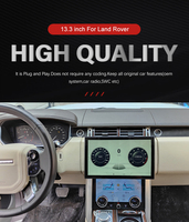 Système multimédia automobile Android 13,3 pouces 128 Go avec amplificateur pour Range Rover Vogue L405 LHD/RHD, compatible Wi-Fi, CarPlay, navigation GPS et sièges arrière