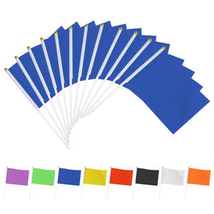 Custom-made portable and durable polyester material small flag event <b>supplies</b> - Product Image 4