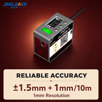 Sensor Jarak Laser Jangkauan Ultra Jauh 25M, Sensor Pengukuran Laser TOF NPN PNP 485 Tahan Air Resolusi 1mm Akurasi ±1.5mm