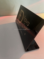 Logo personnalisé en acrylique 3D, panneau transparent, design pliable, léger, pour une impression de logo personnalisée réutilisable
