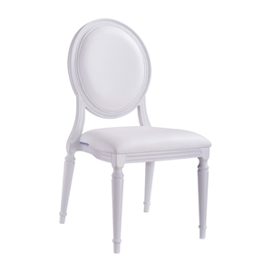 Sang trọng Stackable nhôm tiệc ghế và ghế đám cưới màu trắng O trở lại Louis ghế cho nhà hàng đám cưới - Product Image 3