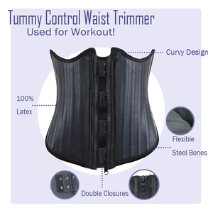 Ceinture amincissante pour <span class=keywords><strong>femme</strong></span>, gaine sculptante BBL, 25 baleines en acier, fermeture éclair, écologique, antibactérienne, maintien ferme, épaisse - Product Image 2