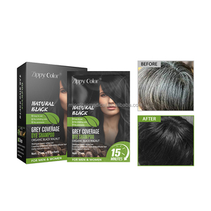 Shampoo à la <span class=keywords><strong>noix</strong></span> noire biologique à vente chaude en gros, teinture capillaire noire sans ammoniaque, couvre les cheveux gris, qualité cosmétique, OEM/ODM, soins capillaires - Product Image 1