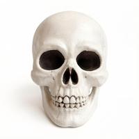 Nouvelles décorations réutilisables en PVC en forme de tête de squelette d'horreur pour Halloween 2026, idéales pour les fêtes, festivals, remises de diplômes et Thanksgiving
