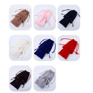 Bolsas de Almacenamiento Personalizadas de Franela de Algodón, Ligeras, Modernas y Suaves, para Joyería, Ecológicas, con Cordón, para Regalos - Product Image 3