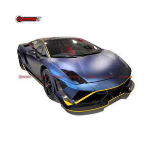 Car Body Kit for Lamborghini Gallardo LP550 LP560 Half Carbon Fiber ST Style Front Bumper <b>Engine</b> <b>Hood</b> Bodykit 2008-2012 - Product Image 6