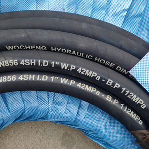 Rubber Hose 4SH-38-40MPa 1 1/2 In Black Natural Rubber High Pressure Industrial Use - Product Image 4