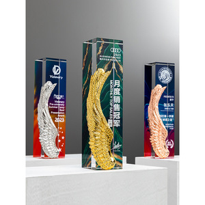 Crystal Resin <b>Trophy</b> Laser <b>Engraved</b> Durable Award For Company Events And Employee Recognition - Product Image 2