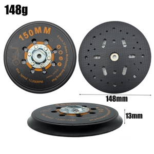 Platorello da 6 pollici con 37 fori e attacco a strappo, senza polvere, compatibile con levigatrici R7303 e R7304, <span class=keywords><strong>per</strong></span> vernice auto, legno e metallo - Product Image 6