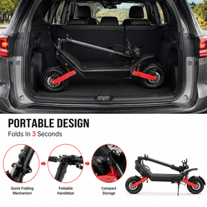 Meilleure Offre X10 : Trottinette Électrique Tout-Terrain Pliable à Deux Grandes Roues et Double Moteur Haute Puissance pour Adultes – Rapide et Robuste - Product Image 6