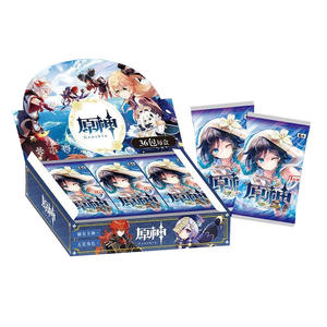 Tarjetas Coleccionables con Licencia de Genshin Impact, 36 Paquetes por Caja, Juego de Cartas de Personajes Clásicos para Edades de 15 a 35 Años, Guangdong Paper - Product Image 1