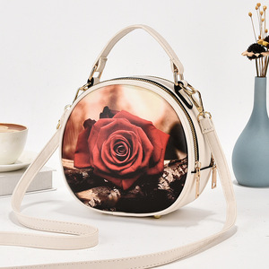Hot Selling Wholesale Fashion Trendy Designer Ladies Flower Handbags Pu Leather Women's Luxury <b>Bags</b> for Women - Product Image 2