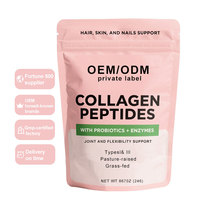 Poudre de collagène hydrolysé de marque privée, super absorbante pour la beauté et le blanchiment de la peau