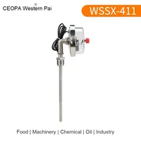 Thermomètre bimétallique à contact électrique WSS411 pour chaudière industrielle, matériaux en plastique et verre antidéflagrants, personnalisable ODM