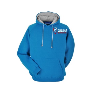 Algodón Blanked Custom OEM Venta al por mayor Azul-Color Streetwear Peso pesado Oversized Hoodie Distressed Men Hoodies - Product Image 1