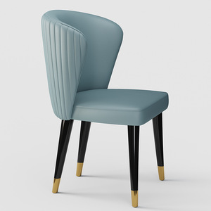 Fauteuil pliant réglable en métal haut de gamme et luxueux, contemporain, avec revêtement en velours, pour appartement, hôtel, restaurant, salle à manger - Product Image 2