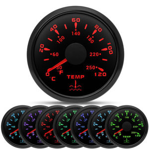 52MM yarış araba göstergesi yağ basınç su sıcaklığı yağ sıcaklığı vakum RPM ölçer takometre - Product Image 5