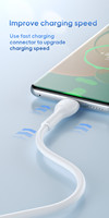 Urus A23L 1M Charge Rapide 3A TPE Type C USB Ligne de Données Mignon Doux Nouveau Silicone Samsung V8 Android Mobile Pur Cuivre Ordinateurs
