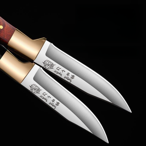 Multifunktion ales hand gehaltenes Fleisch-und Obst messer Schmieden Kupfer kopf <span class=keywords><strong>Mongolian</strong></span> Design Metzger messer für Grillen oder Camping im Freien - Product Image 5