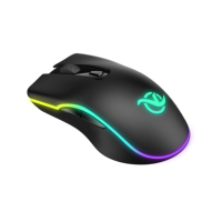 Mouse Gaming Optik 3D Berkabel OEM Pabrik yang Dapat Disesuaikan, Antarmuka USB 2.0, Lampu Latar 7-RGB, Nirkabel 2.4Ghz, Ergonomis, Tahan Air