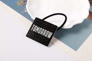 स्टाइलिश कोरियन शैली की लड़कियों के बाल संबंध महिला हेयरबैंड प्यारे बच्चों के लोचदार पोनीटेल धारक एसीटेट ऐक्रेलिक धातु कुंजी चेन - Product Image 6