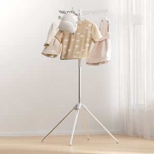 Floor Standing <b>Clothes</b> Drying <b>Rack</b> X Type Mobile Folding For Bedroom Home Balcony Use - Product Image 3
