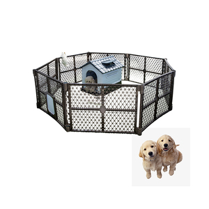 Matériau plastique bon marché cage d'intérieur pour animaux de compagnie cage <span class=keywords><strong>chenil</strong></span> clôture avec portail pour chien chat - Product Image 5