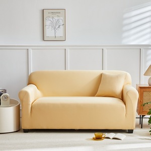 Housse de canapé moderne en polyester 100% couleur unie, extensible, tout inclus, <span class=keywords><strong>lavable</strong></span>, antidérapante, protection de meubles pour salon - Product Image 6