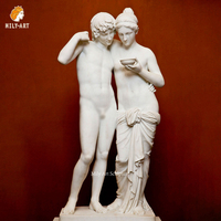 Estatua de Mármol de Antonio Canova de París, Tamaño Real, Tallada a Mano, Figura Clásica Griega/Romana, MILY