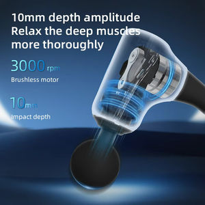 Mini masajeador eléctrico portátil para el cuerpo, 4 cabezales, Motor sin escobillas, taladro deportivo, pistola de masaje para pie, cuello, pierna, caja de Color incluida - Product Image 5