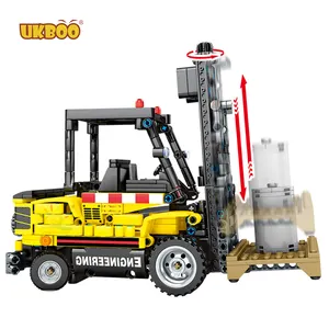 ขายส่ง legoยก-UKBOO รถยก556ชิ้น,รถบรรทุกวิศวกรรมในเมืองก่อสร้างทางเทคนิคขนส่งของเล่นเพื่อการศึกษาบล็อกก่อสร้าง