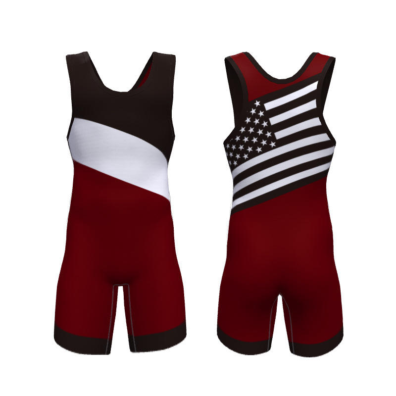 OEM Service Hot Selling Custom Your Own Design 3d High Quality China  Sublimation Printing Wrestling Singlet - Main Image