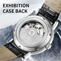 Montre chronographe mécanique automatique pour homme Mark Fairwhale, affichage de la date, style vintage, étanche, lumineuse, classique pour les affaires, FW-6059