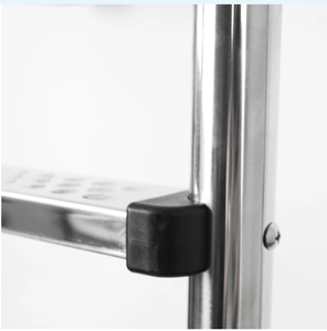 Échelle <span class=keywords><strong>de</strong></span> <span class=keywords><strong>piscine</strong></span> en acier inoxydable à 4 marches avec <span class=keywords><strong>pied</strong></span> en plastique - Product Image 5