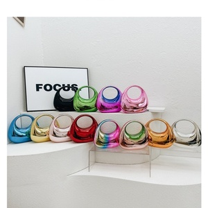 Boshiho Luxury Bags Women Handbags Acrylic <b>Wedding</b> Party <b>Clutch</b> Women Evening Bags Candy Color Wrist Bright Face Dumpling Bun - Product Image 2