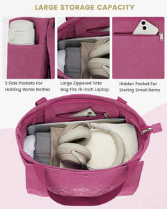 Free sample Zippered Pockets Travel Beach <b>Soiled</b> Baby Items Yoga Gym <b>Bag</b> Wet Dry <b>Bags</b> Waterproof Reusable Storage <b>Bag</b> - Product Image 3